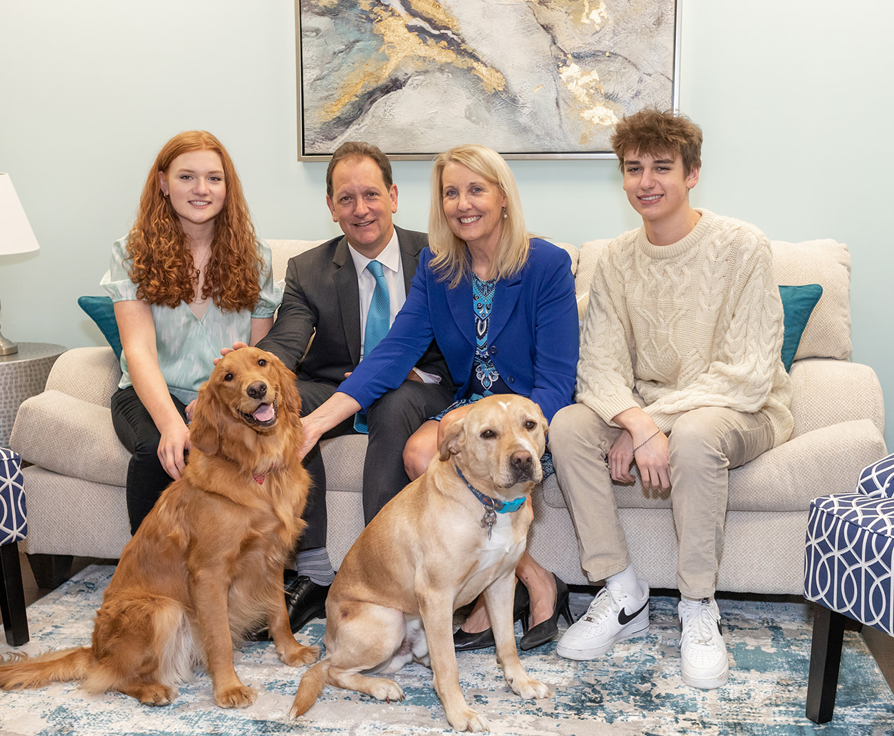 antietam wealth family photo with dogs